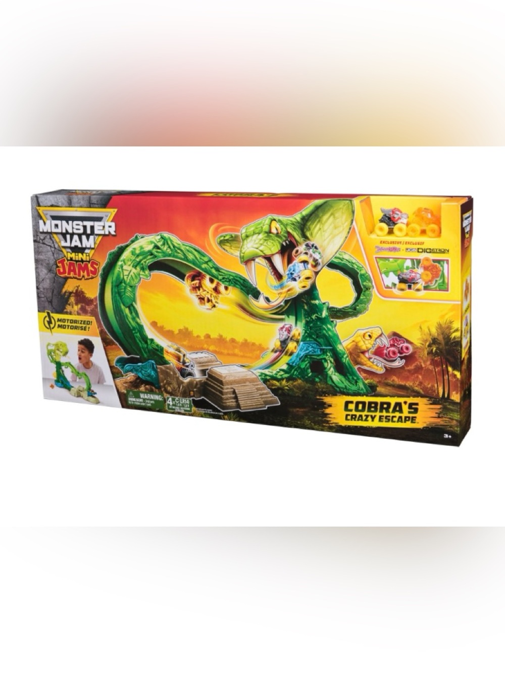 Monster Jam Cobra Crazy Escape mini jams Track Set -